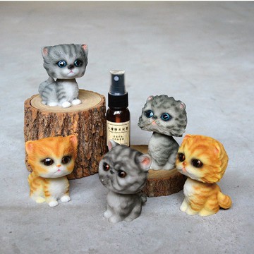 搖頭貓咪原木擴香墊(送限量檜木純露)