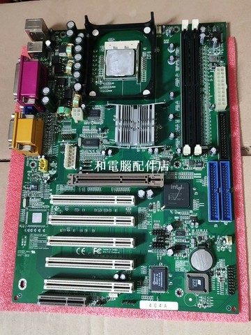845G主板 4G4A 工業設備用 5個PCI 插槽 集成顯卡聲卡 精選主板 強大性能【三和電腦配件店】