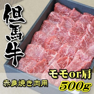 但馬牛 赤身焼き肉用(モモ又は肩)500g