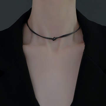 網紅choker項圈頸鏈女夏季年新款ins脖子配飾黑色脖頸鎖骨鏈