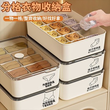 內衣襪子收納盒 分格整理箱 防潮防變形防蟲 臥室衣櫃可疊加