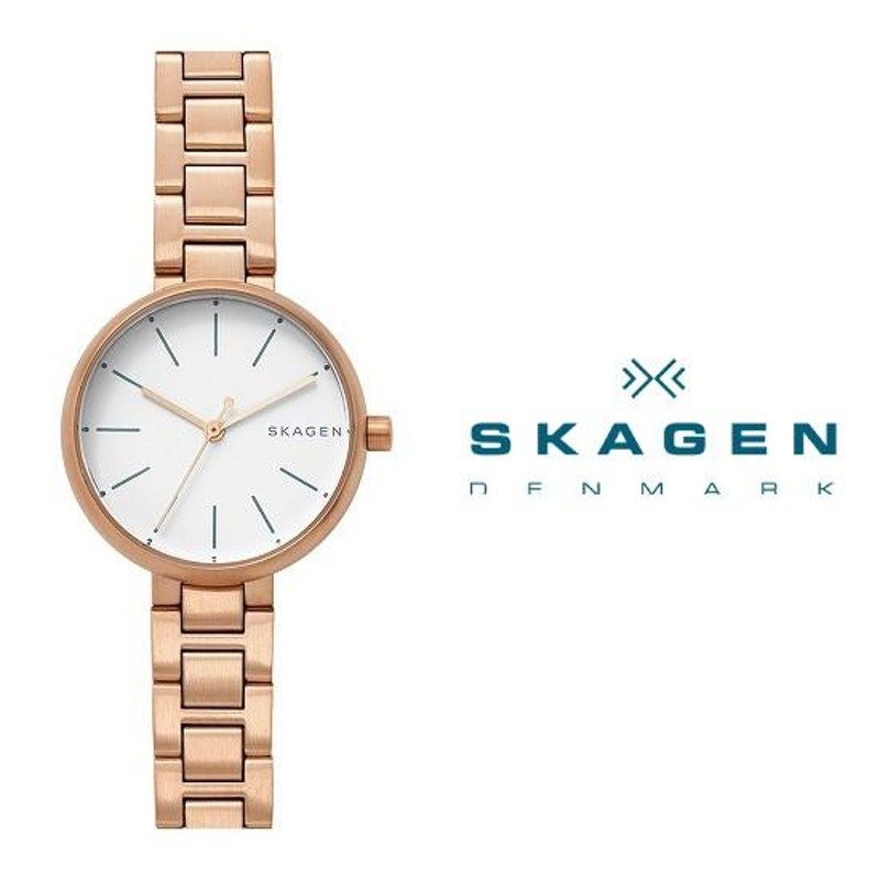 SKAGEN スカーゲン SIGNATUR シグネチャー ローズゴールド・ブルー