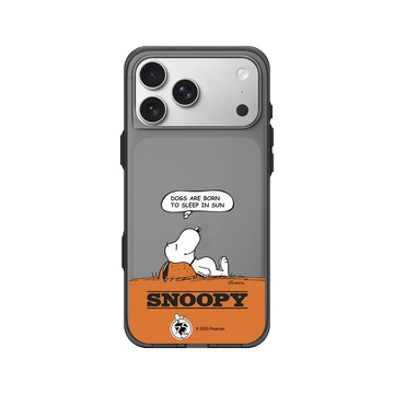 iPhone 17 Pro Max Clear (相機按鈕) 酷墨灰 - 史努比 Snoopy 75th Anniversary - 75週年-休息一下