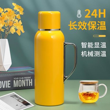 廠家316不銹鋼保溫壺家用大容量燜茶壺2024新款高檔溫顯車載便攜
