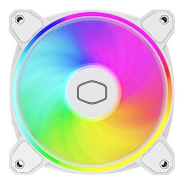 COOLER MASTER 酷碼 MasterFan MF120 HALO2 炫彩光影  白色  1個