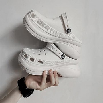 2023夏季大冪冪同款女涼拖鞋ins厚底老爹鞋女包頭洞洞涼鞋沙灘鞋