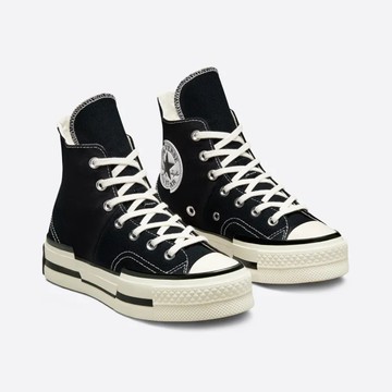 CONVERSE Chuck 70 Plus 女鞋 拼接 黑-TWA00916C