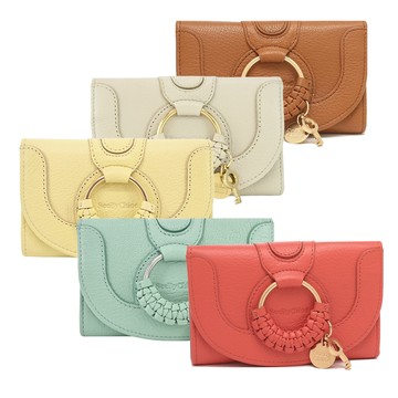 SEE BY CHLOE HANA系列山羊皮三折中夾(多色選)