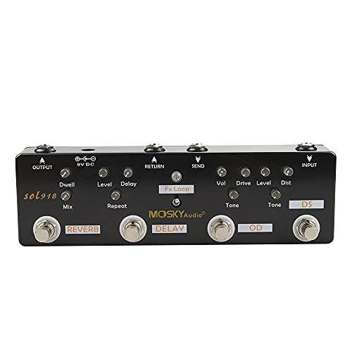 Moskyaudio New in Multieffects Pedal with Overdrive Distortion FX Loop 並行輸入品