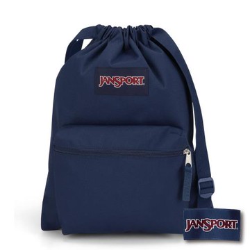 JANSPORT -DRAW SACK 校園系列束口後背包 -海軍藍