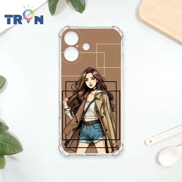 TRON IPhone 16 雜誌風女孩 四角防摔 軟殼 手機殼