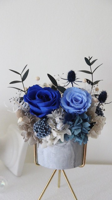 【永生花禮】永生花盆栽 開幕賀禮 乾燥花 乾燥花桌花 永生玫瑰