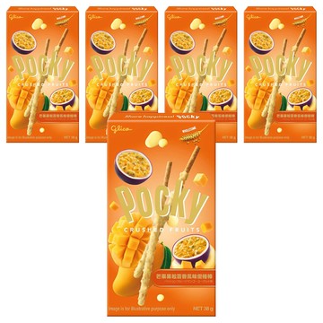 glico 格力高 Pocky 百奇 芒果果粒百香風味優格棒  38g  5個