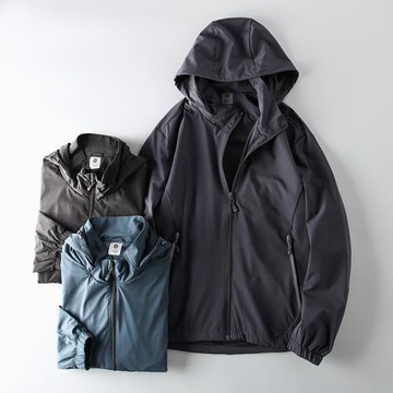 外貿尾單男剪標牛貨戶外單層沖鋒衣春季薄款出口原單防風防水外套
