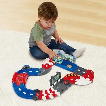 Vtech　聲光城市嘟嘟車-小小賽車軌道組