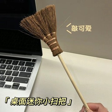 💥桃園出貨💥迷你可愛桌麵清掃小掃把搞怪創意清潔兒童掃帚掃桌子灰塵閨蜜禮物