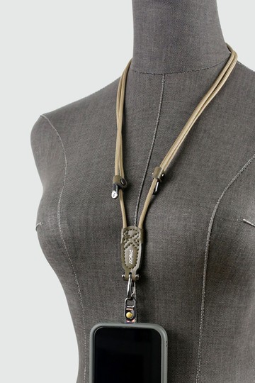 快扣手機繩/手機掛繩/證件帶/Prockr/手機背繩/軍綠革(素色-1)