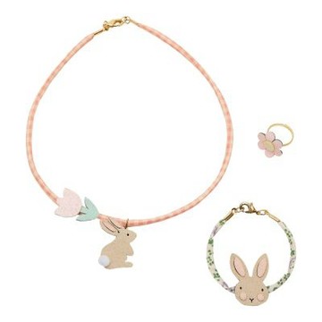 英國Mimi & Lula_SS26_春日兔語-兔兔飾品3入組