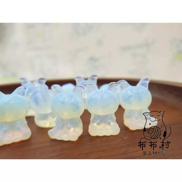 蛋白石小娃娃 串珠 散珠 穿搭手鍊配件 文藝飾品配件 文玩小物G7