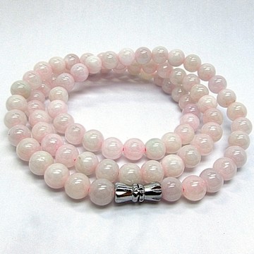 【小樂珠寶】超美濃紫羅蘭拌粉6-6.5mm 天然A貨翡翠玉石項鍊AA54