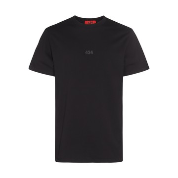 424 - Black Cotton T-shirt