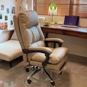 家用電腦 椅休閑靠背可躺沙 發 椅辦公 椅舒適久坐輕奢老板 椅床笠