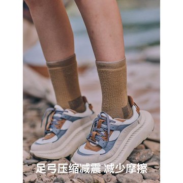 挪客美麗諾羊毛襪男女徒步登山襪冬季戶外運動襪加厚中筒保暖襪