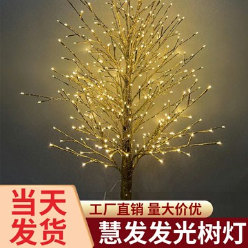 花園景觀裝飾發光樹燈LED燈戶外庭院花園樹燈彩燈串樹燈創意布置