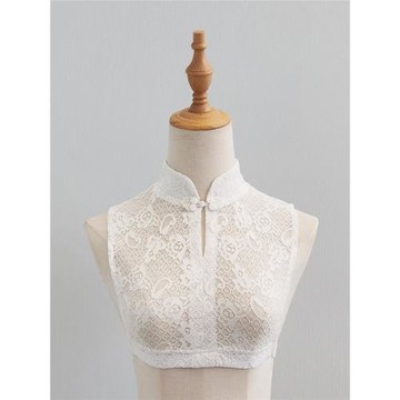 Y818春夏秋季新款旗袍小立領百搭假領子女裝飾蕾絲韓百搭假衣領子