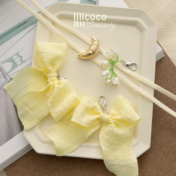 BYHUE lilicoco 鞋扣鞋帶(4件組)－黃色系檸檬派