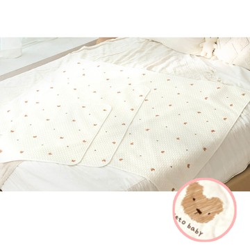 韓國 coco Lieto - 韓國製 4層防滲抗菌除臭竹纖維防水墊-小熊