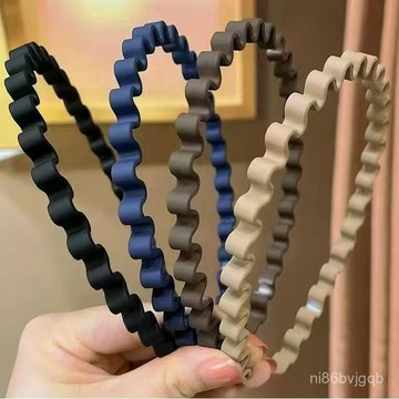 臺灣有貨⚡髮箍洗臉防滑頭飾波浪髮波浪塑料頭箍新款髮卡壓髮簡約成人 TYJG