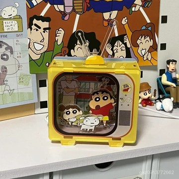 【臺灣出貨】蠟筆小新亞克力擺件小夜燈新之助臥室客廳燈光床頭燈柔光護眼睡 ZGEJ