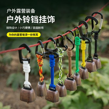 台灣現貨📢鑄鐵風鈴 金屬鈴鐺 復古鈴鐺 驅熊鈴鐺 鈴鐺 掛飾 戶外防丟露營天幕鈴鐺 和日風露營鈴 驅熊鈴