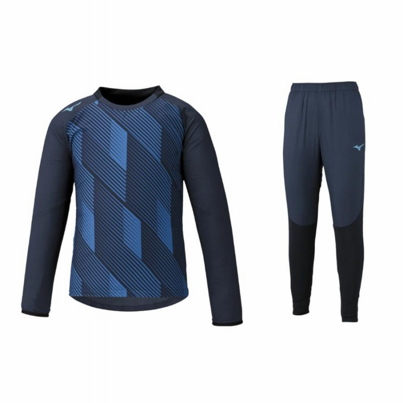 mizuno（ミズノ） ピステシャツ＆ピステパンツ 上下セット （14）ディープネイビー 【P2ME002014】【P2MF002014】  [サッカー/フットサルウェアー] 通販 LINEポイント最大0.5%GET LINEショッピング