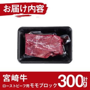 宮崎牛ローストビーフ用モモブロック(計300g)