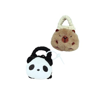 立體絨毛系列編織吊飾-熊貓/水豚