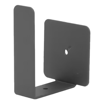 FAmILyLIFE 生活 航太鋁免打孔L型鍋蓋架 免釘膠款 A-263-G 5 x 5 x 7.3cm 140g 2支  神秘灰  3組