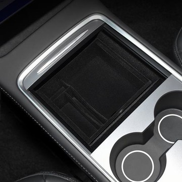 適用于21款tesla特斯拉modely/3中控扶手箱收納置儲物盒改裝配件