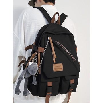 𝑳𝒖𝒄𝒌𝒚 𝒑𝒂𝒄𝒌✨新款雙肩背包男女衕款大容量書包女中性背包初高中生背包大學生休閒背包