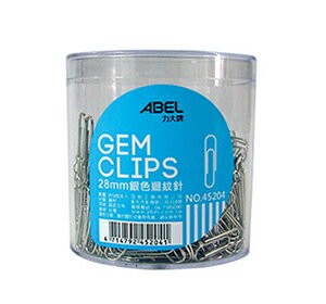 ABEL 力大牌 銀色迴紋針 45204