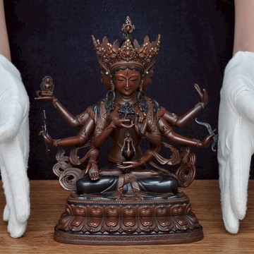 特大號尊勝佛母佛像擺件西藏工藝品藏傳密宗寺廟佛堂客廳居家供奉