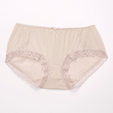 莎薇-冰涼紗 M-LL 低腰平口內褲(藕膚)舒適包臀