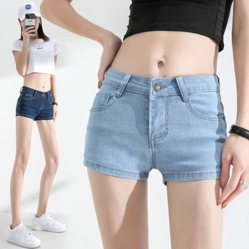 低腰性感彈力淺色修身顯瘦牛仔褲