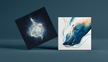【裝飾畫】第五維度存在(龍族)-藝術與知識之龍 婁牟恩(膠面畫布)