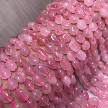 天然馬達加斯加粉晶原石散珠半成品 diy手鏈手串項鏈配件馬粉水晶