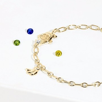 【STORY故事銀飾】Osaru no monkichi&Me系列-淘氣猴誕生石純銀手鍊