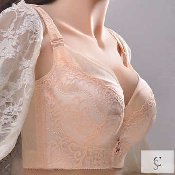 【XL-8XL大尺碼】👩大罩杯內衣 無鋼圈內衣 聚拢收副乳大碼內衣女胖mm有鋼圈聚攏收副乳文胸調整型上託防下垂全罩杯胸