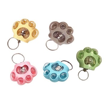 1306 貓掌七彩燈 貓掌燈 LED警示燈 散步路跑自行車警示燈 LED鑰匙圈 迷你貓爪吊飾