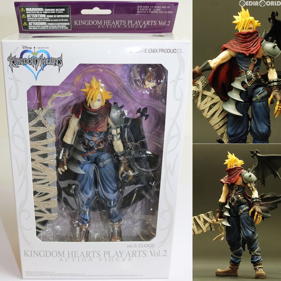 中古即納』{FIG}PLAY ARTS(プレイアーツ) クラウド キングダムハーツ 